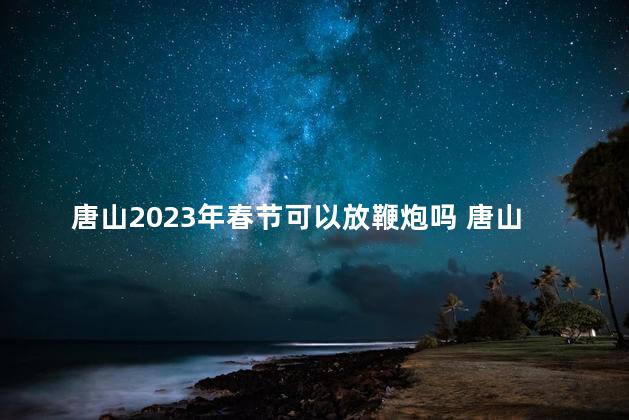 唐山2023年春节可以放鞭炮吗 唐山是几线城市